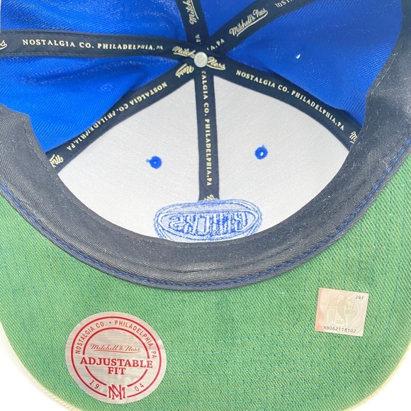 New York Knicks Hat Mitchell & Ness Blue Snapback Cap Hat Adjustable Fit Cleaned - Picture 11 of 12